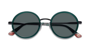 Das Bild zeigt die Sonnenbrille ALMAGRO von der Marke Etnia Barcelona in grün.